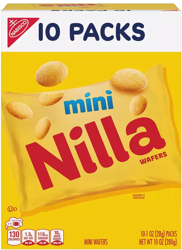 Nabisco 10 Pack Mini Nilla Cookies -
