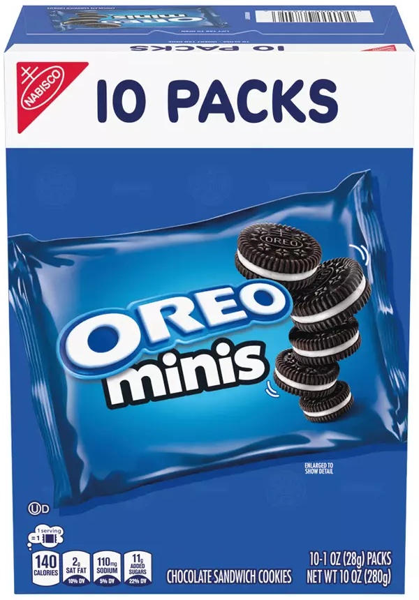 Nabisco 10 Pack Mini Oreo Cookies -