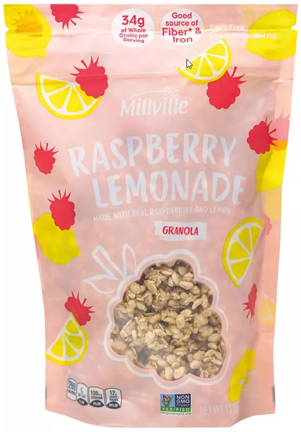Millville Raspberry Lemonade Granola -