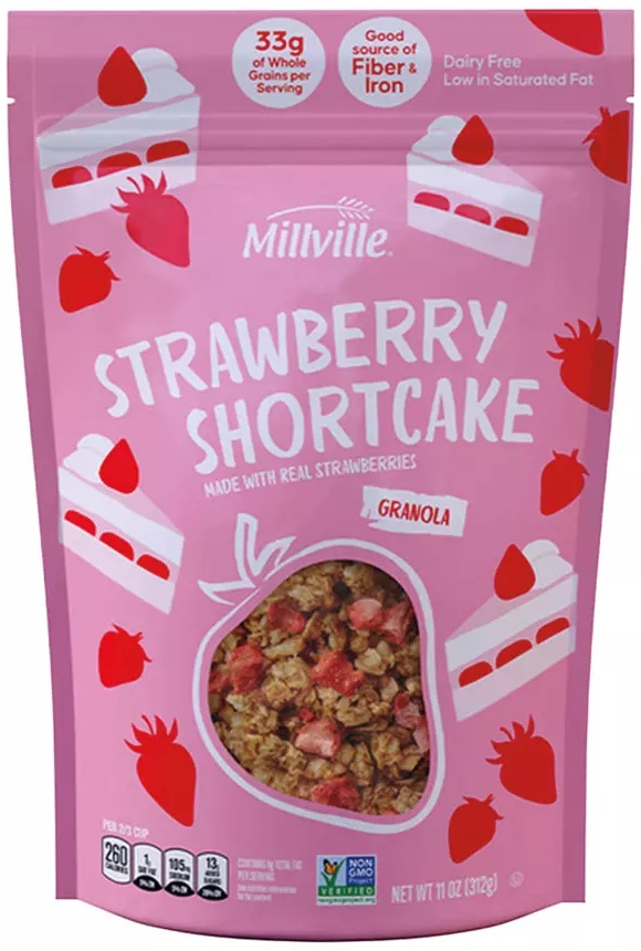 Millville Strawberry Shortcake Granola -