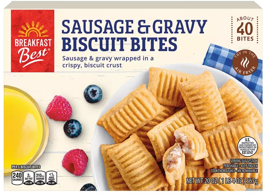 Breakfast Best Sausage Gravy Biscuit Bites -