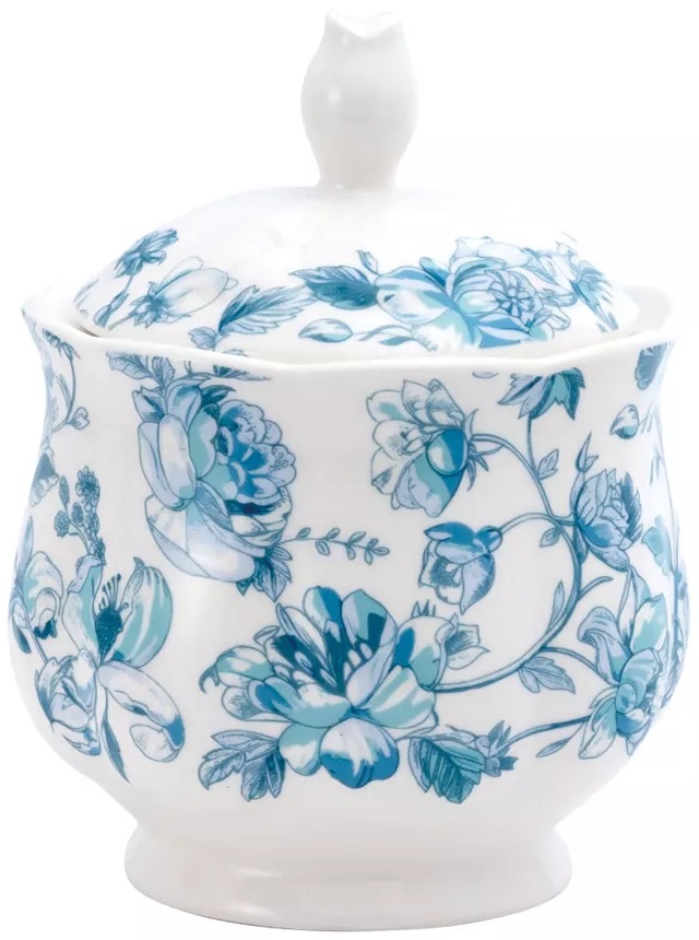 Blue Toile Sugar Canister