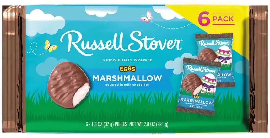 Russell Stover Marshmallow Eggs 6 Pack -