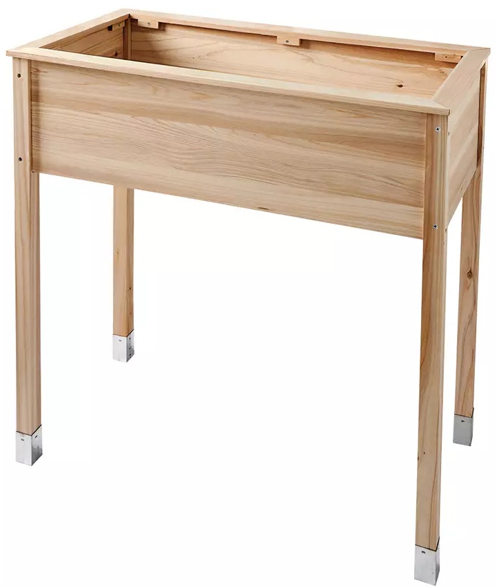 Belavi Wooden Raised Planter -