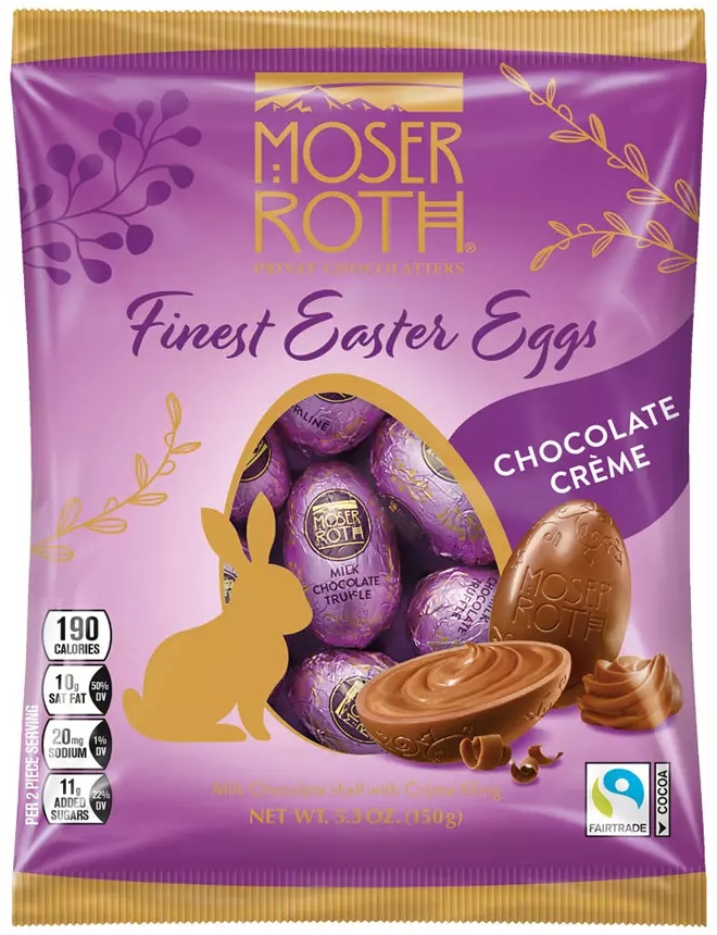 Moser Roth Chocolate Creme Finest Easter Eggs -