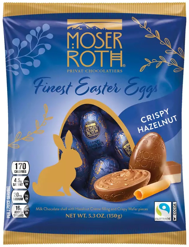 Moser Roth Crispy Hazelnut Finest Easter Eggs -