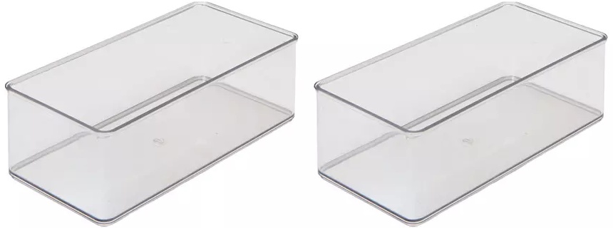 Clear 2 Pack Insert Bins
