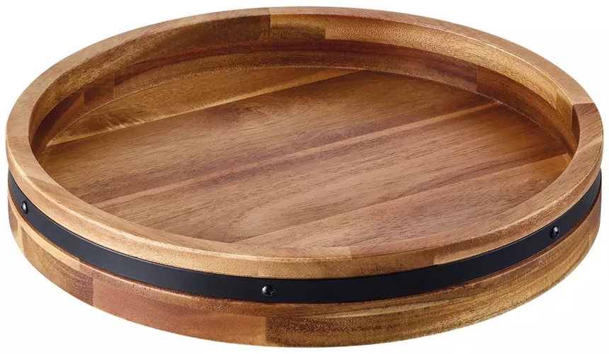 Crofton Lazy Susan with Metal Rim -