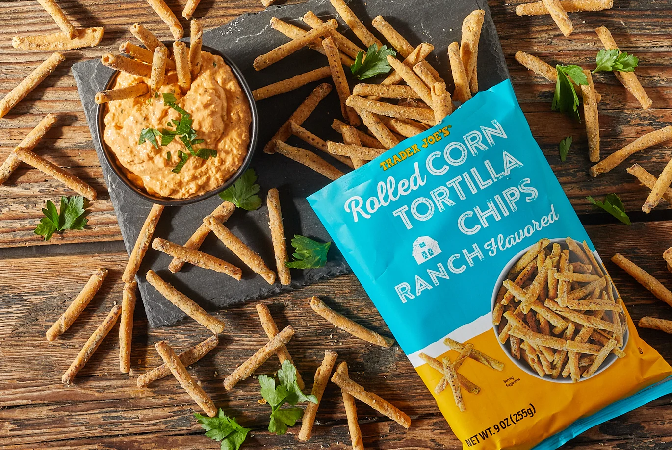 Ranch Flavored Rolled Corn Tortilla Chips