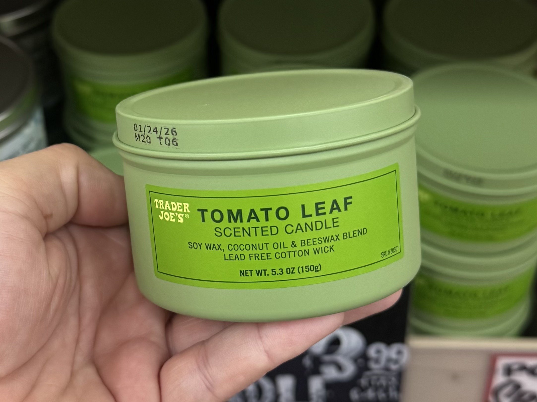Tomato Leaf Scented Candle - in store
