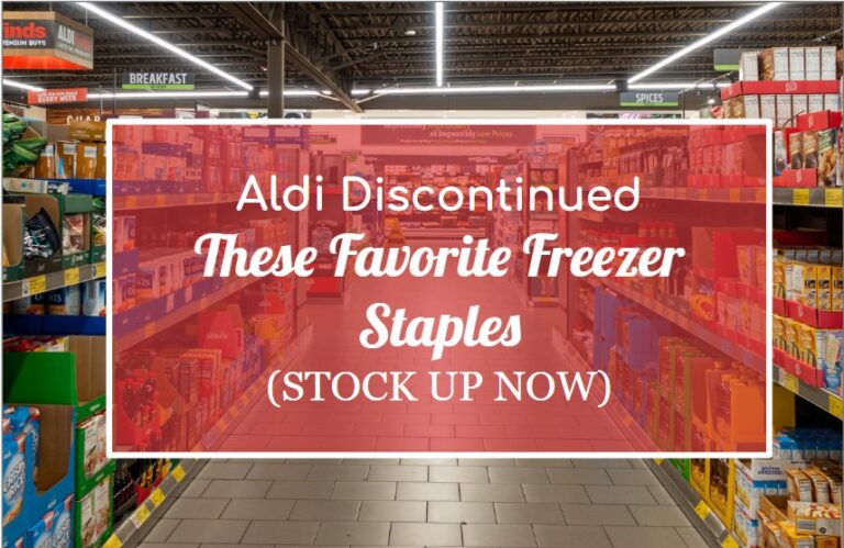 Aldi Discontinued These Favorite Freezer Staples (STOCK UP NOW)