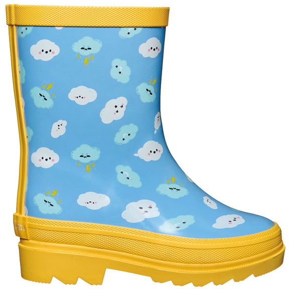 Lily & Dan/ L&D Toddler Rain Boots - Clouds 7/8