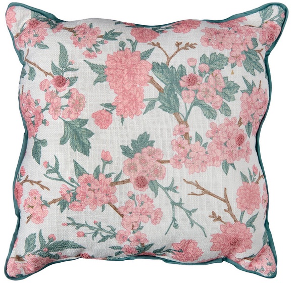 KIRKTON HOUSE Decor Pillow - Pink Scallop Edge Pillow