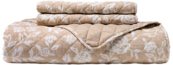 KIRKTON HOUSE Floral Reversible Quilt - Queen Brown