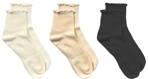 Serra 3 Pack Fancy Socks - Ruffle Mixed