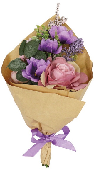 KIRKTON HOUSE Faux Floral Bouqet - Pink & Puple Floral Combination