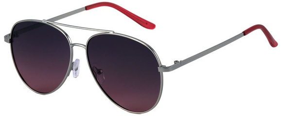 Serra Ladies Sunglasses - Silver Aviator
