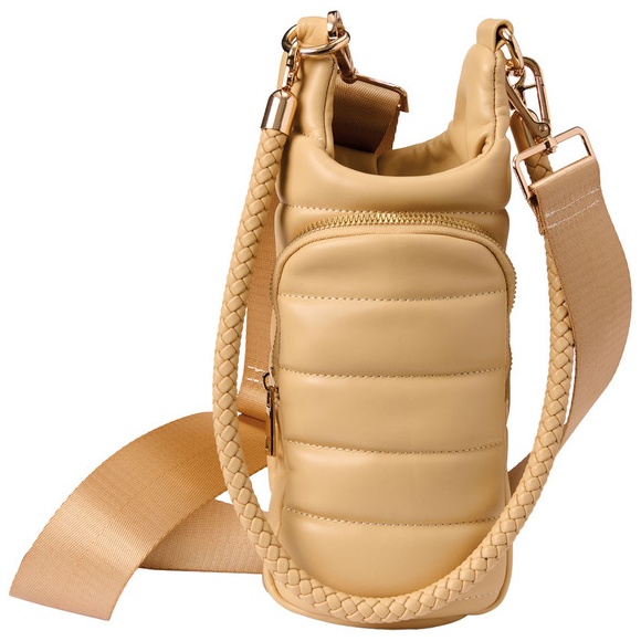 LS LIVE IN STYLE Fashion Waterbottle Crossbody - Beige