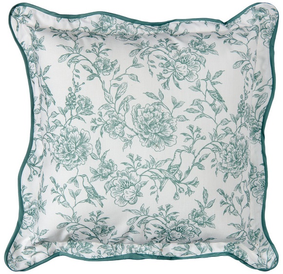 KIRKTON HOUSE Decor Pillow - Green Scallop Edge Pillow