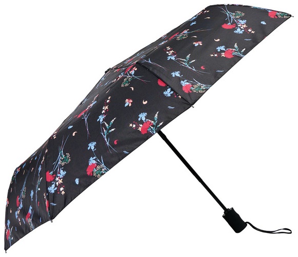 Serra Automatic Umbrella - Black Floral