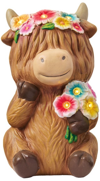 Belavi Solar Garden Figurine - Cow