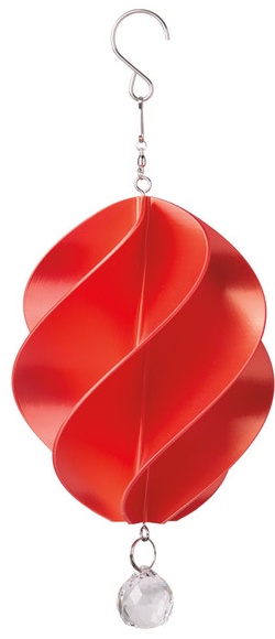 Belavi 3D Hanging Wind Spinner - Red Gold