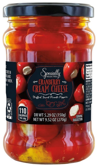 Specially Selected - Cranberry Cheese Stuffed Red Picante Peppers