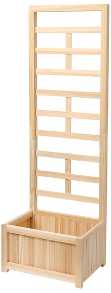 Belavi Wooden Planter with Trelli - 