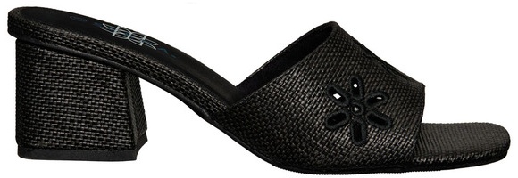 Serra Ladies Block Heel - Black Size 7