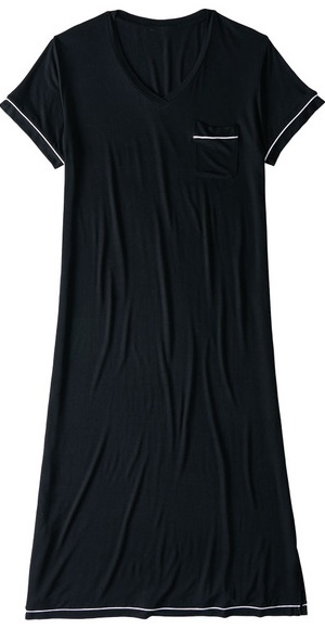 Serra Shirt - XL Black Maxi Sleep
