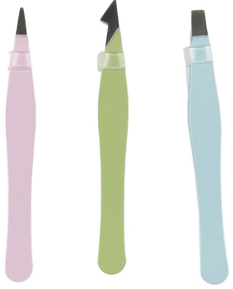 Visage 3pk Mini Tweezer - 