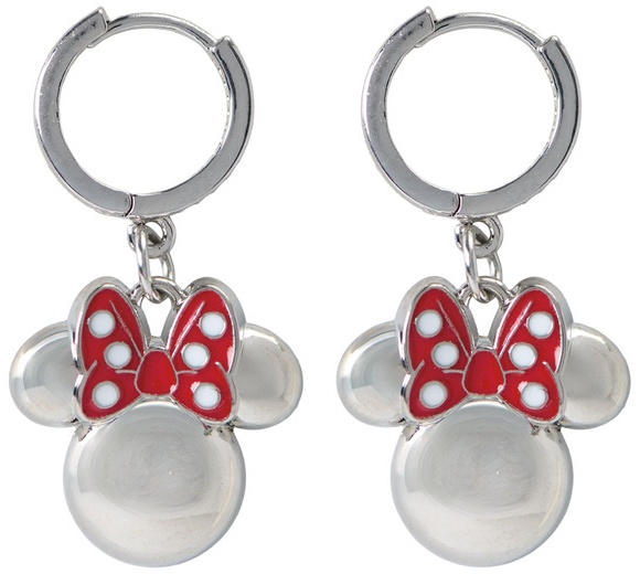 Disney Character Earrings - Minnie Silver Dangle