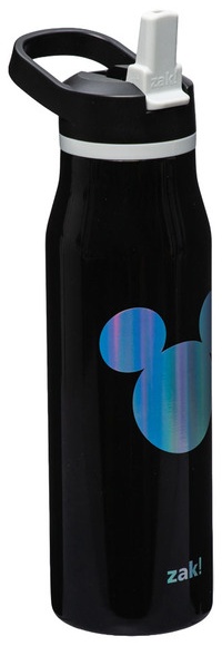 Zak! Disney Character Stainless Steel Bottle - Mickey Mouse, Black