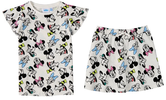 Disney Girls Disney Short or Skort Set - Minnie AOP S
