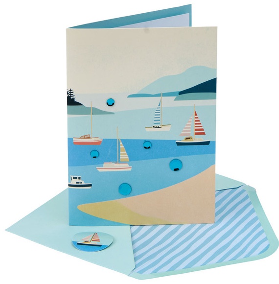 Pembrook Greeting Card - Boats