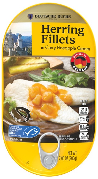 Deutsche Küche Herring Fillets in - Pineapple Curry Sauce