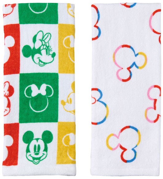 Disney - Mickey & Minnie Checkers 2Pk Hand Towels