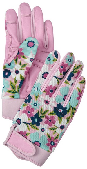 Gardenline Touchscreen Gardening Gloves - Flower, L