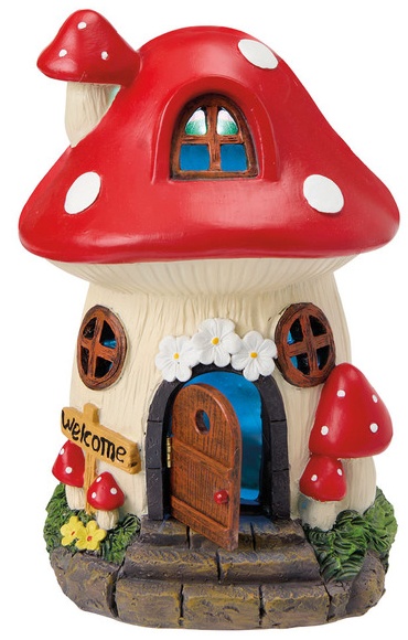 Belavi Solar Fairy House - Mushroom