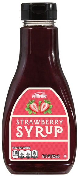 Millville Strawberry Fruit Syrup - 