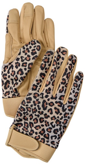Gardenline Touchscreen Gardening Gloves - Leopard, L