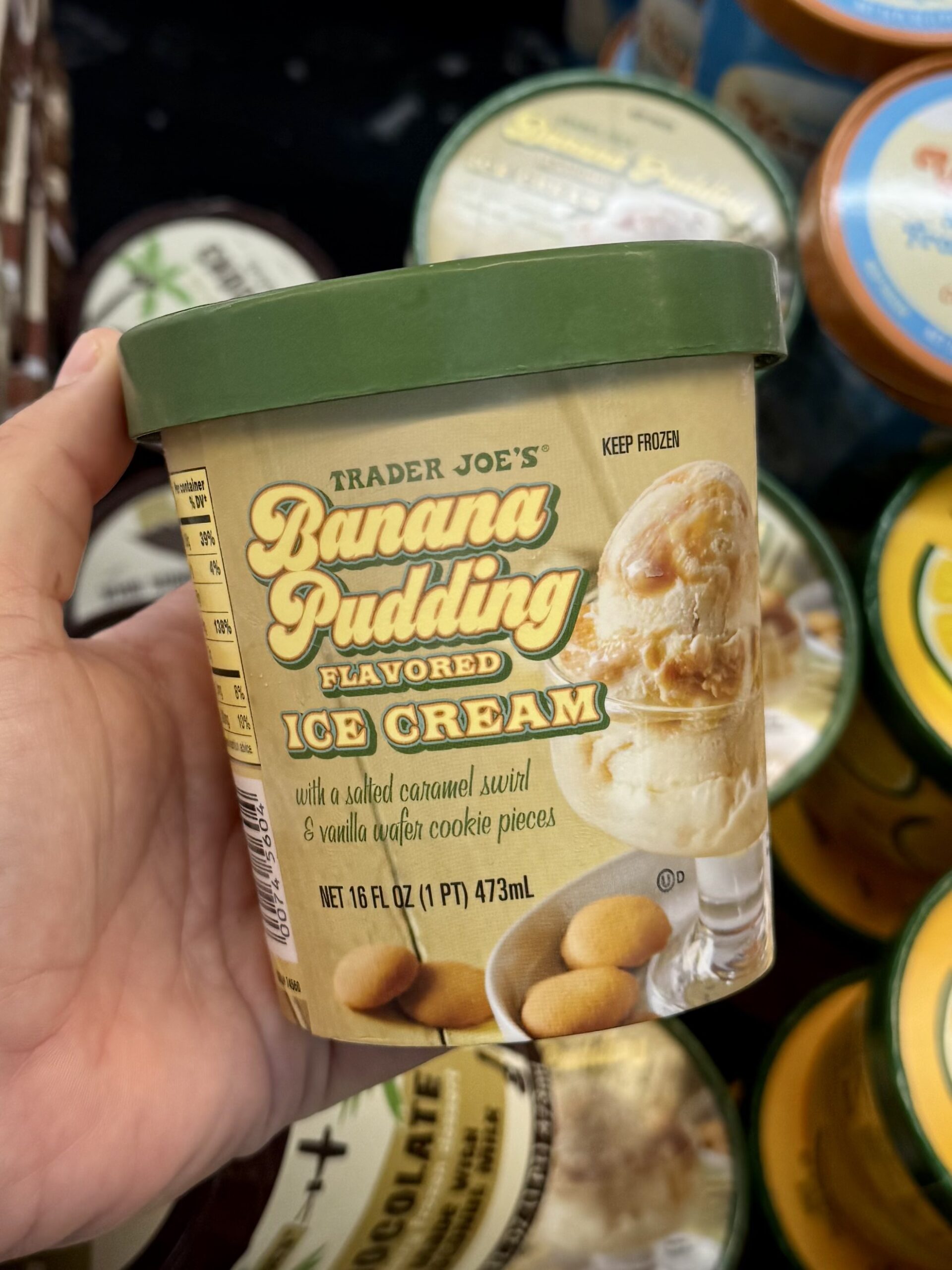 Banana Pudding Flavored Ice Cream - in store