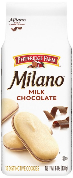 Pepperidge Farm Milano - Milk Chocolate Cookies