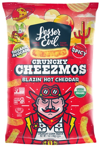 LesserEvil Blazin Hot Cheezmos - 