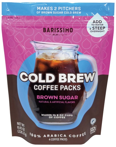 Barissimo 4pk Cold Brew Pitcher Packs - Brown Sugar