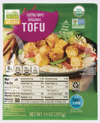 Earth Grown Extra Firm Organic Tofu