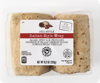 Park Street Deli Italian or Turkey Wrap