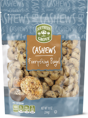 Southern Grove Everything Bagel or Honey Roasted Cashews