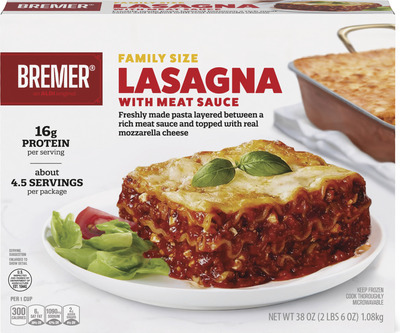 Bremer Lasagna with Meat Sauce