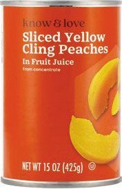 Know & Love or SE Grocers Canned Fruit